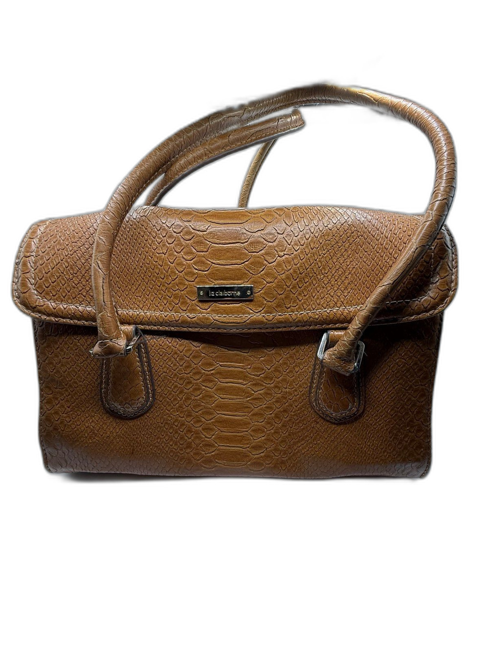 Vintage Liz Clairbon Faux Snakeskin Y2K-era style bag